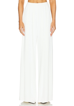 L'AGENCE Nova Pleated Pant in Ivory. Size 10. Also in 12.