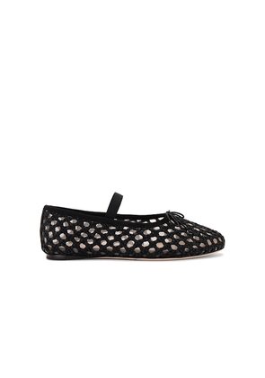 Loeffler Randall Leonie Crochet Flat in Black. Size 8.5. Also in 9.