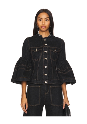 Marques ' Almeida Black Denim Jacket in Black. Size XXS. Also in XS.