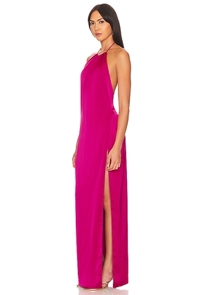 Katie May Cher Gown in Fuchsia. Size S. Also in M.