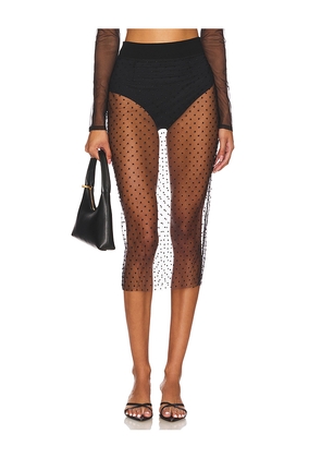 Kiki de Montparnasse Merci Slip Skirt in Black. Size M. Also in S.