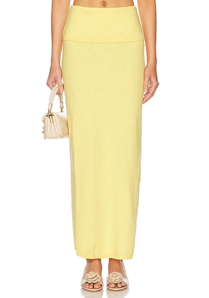 Lovers and Friends Lumielle Maxi Skirt in Yellow. Size XS. Also in XXS, M, L.