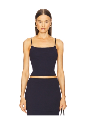 LNA Senti Ribbed Tank in Navy. Size M. Also in L.