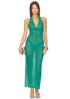 Lovers and Friends Sarai Maxi Dress in Teal. Size S. Also in L.