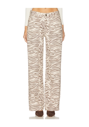 LIONESS Top Model Jean in Brown. Size S. Also in M.