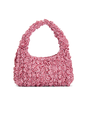 Loeffler Randall Smocked Mini Hobo Bag in Red.