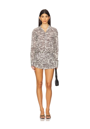 LIONESS Girls Girls Girls Mini Dress in Brown. Size XXS. Also in XS.