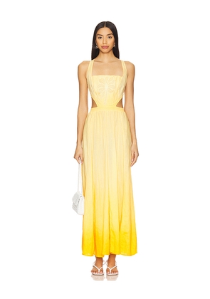 Maaji Boho Sunrise Canary Dress in Yellow. Size M. Also in L.