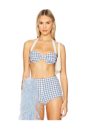 Milkwhite Bra Top in Blue. Size M. Also in S.