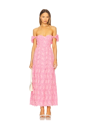 Line & Dot Tasia Maxi Dress in Pink. Size S. Also in L, XL.