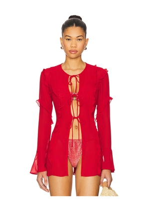 lovewave The Sana Top in Red. Size S. Also in M.