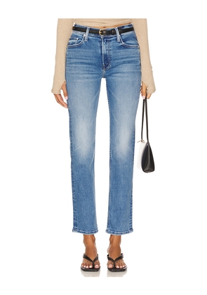 MOTHER The Mid Rise Rider Hover Jeans in Blue. Size 33. Also in 25.