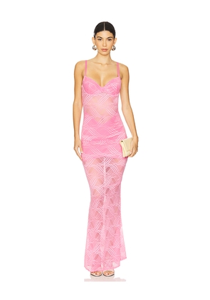 OW Collection x REVOLVE Flora Maxi Dress in Pink. Size S. Also in M.