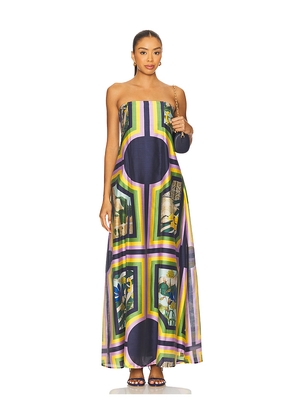 Muma World Looking Glass Ursa Dress in Navy,Green. Size XS. Also in S, M.