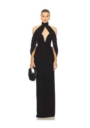 Michael Costello x REVOLVE Braga Gown in Black. Size XS. Also in S, M.