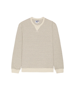 Marine Layer Relaxed Cloud 9 Fleece Crew Neck Sweatshirt in Brown. Size S. Also in L.