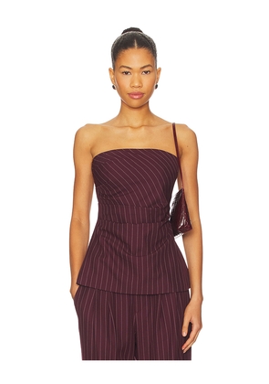 NIA Lankershim Top in Burgundy. Size S. Also in XS, M.