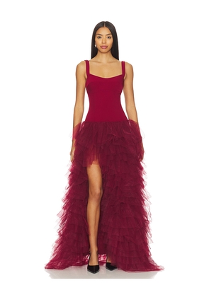 Lovers and Friends Bowie Gown in Wine. Size XS. Also in S.