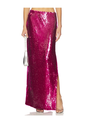 Mother of All Mela Sequins Skirt in Fuchsia. Size S. Also in XS, M, L.