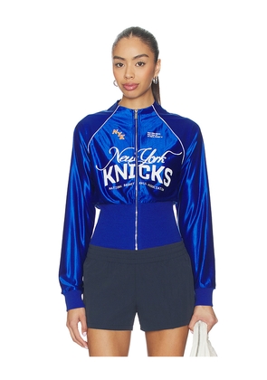 Off Season NY Knicks Cropped Track Jacket in Royal. Size S. Also in XS, M.