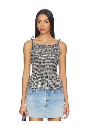 LEVI'S Monaco Blouse in Black,White. Size S. Also in XS, M, L, XL.