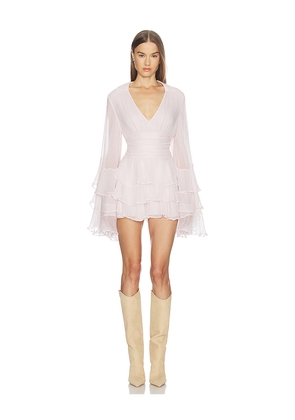 LOBA Leah Mini Dress in Pink. Size XXS. Also in XS, S, M, L, XL.