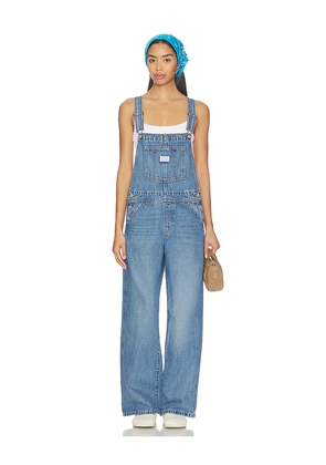 LEVI'S Full Length Wide Leg Overall in Blue. Size S. Also in XS, M, L, XL.