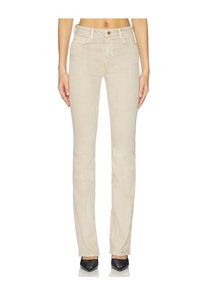 L'AGENCE Selma High Rise Sleek Baby Boot Jean in Beige. Size 25. Also in 26, 27, 28, 29.