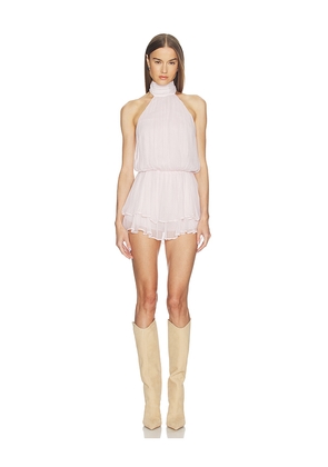 LOBA Lucia Mini Romper in Pink. Size XXS. Also in XS, S, M, L, XL.