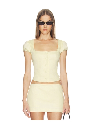 LOBA Rae Top in Yellow. Size XXS. Also in XS, S, M, L, XL.