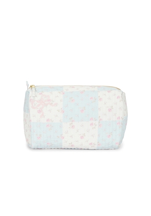 LoveShackFancy Octavia With Bow Bag in Baby Blue,White.