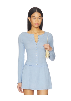 Lisa Says Gah Summer Top in Baby Blue. Size XS. Also in S, M, L, XL, XXL, XXXL.