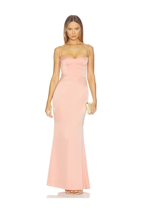 Katie May Yasmin Gown in Blush. Size S. Also in L, M, XL, XS.