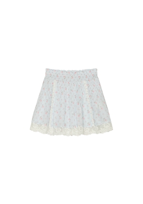 LoveShackFancy Tween Solena Skirt in Baby Blue. Size 7. Also in 8, 9, 10, 12, 14.