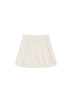 LoveShackFancy Tween Solena Skirt in Ivory. Size 7. Also in 8, 9, 10, 12, 14.