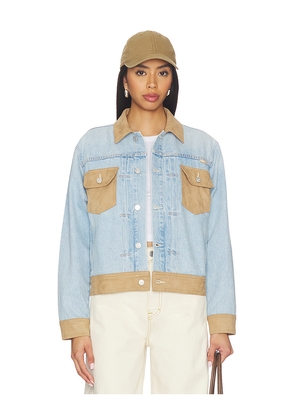 MOTHER The Dynamic Duo Jacket in Blue. Size XS. Also in S, M, L, XL.