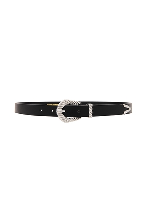 petit moments Slim Modern Rodeo Belt in Black. Size M/L. Also in XS/S.
