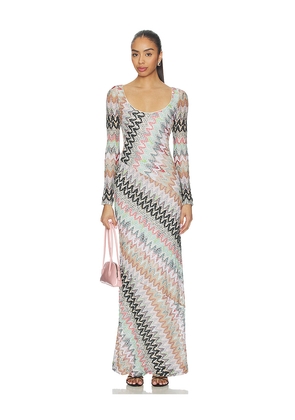 Missoni Long Dress in White. Size 36/0. Also in 38/2, 40/4, 42/6.
