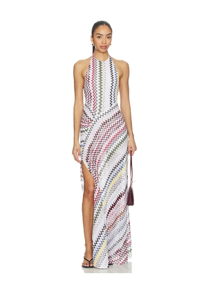 Missoni Long Dress in White. Size 36/0. Also in 38/2, 40/4, 42/6.
