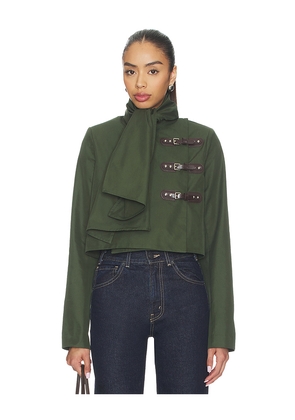 Lovers and Friends Florence Jacket in Dark Green. Size XXS. Also in XS, S, M, L, XL.