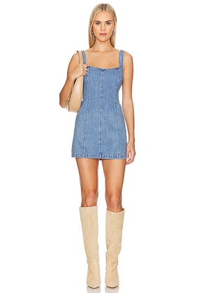 Show Me Your Mumu Steph Mini Dress in Denim-Medium. Size S. Also in L, XL.