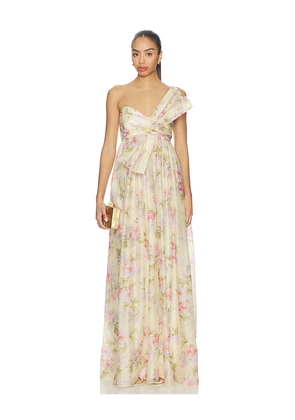 Katie May Ava Gown in Lemon. Size XS. Also in L, M, S.