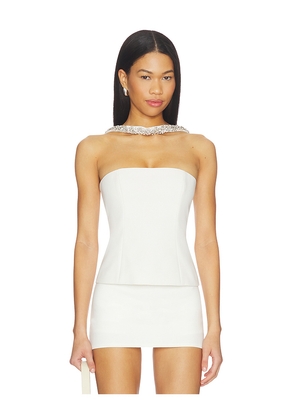 MAJORELLE Nicolette Top in White. Size XXS. Also in XS, S, M, L, XL.