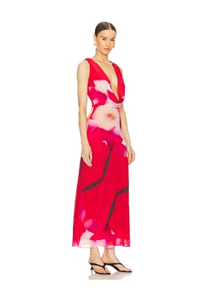 SAU LEE Katya Dress in Red. Size 4. Also in 8.