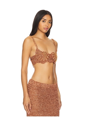 retrofete Bellini Top in Brown. Size XS/S. Also in M/L.