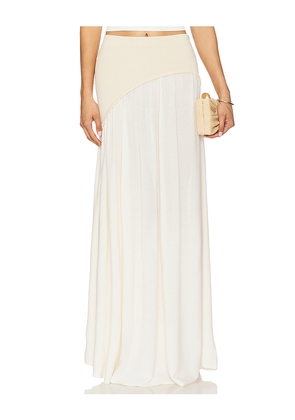 Solid & Striped The Soglio Skirt in Neutral,Cream. Size XL. Also in S.