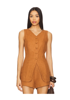 Posse Lorenzo Vest in Rust. Size XS. Also in S.