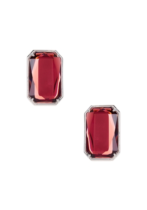 retrofete Kelsey Gemstone Earring in Red.