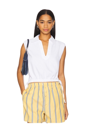 Rag & Bone Ultra Featherweight Fiona Top in White. Size XXS. Also in XS, L.
