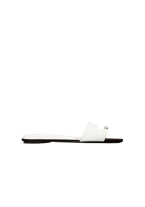 Tory Burch Pierced Slide in White. Size 7.5. Also in 9.
